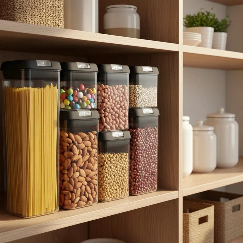 SET DE 7 CONTENEDORES HERME TICOS PARA ALIMENTOS DE 1.9 LITROS - 1