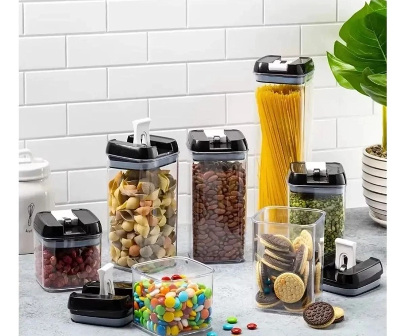 SET DE 7 CONTENEDORES HERME TICOS PARA ALIMENTOS DE 1.9 LITROS - 5