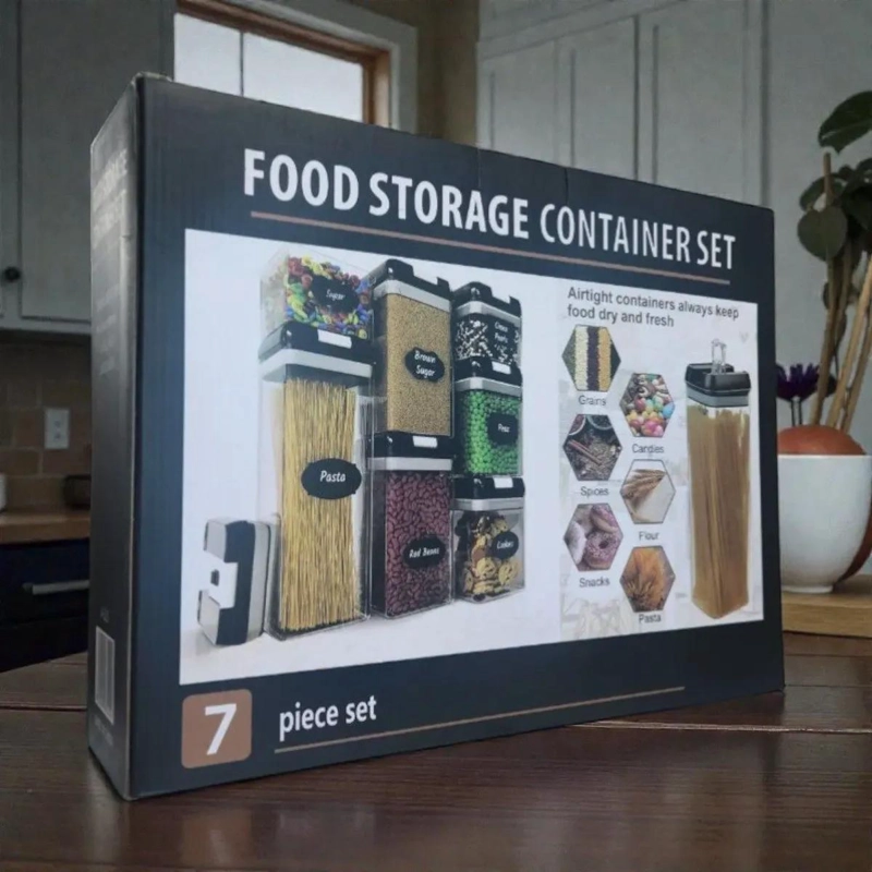 SET DE 7 CONTENEDORES HERME TICOS PARA ALIMENTOS DE 1.9 LITROS - 6