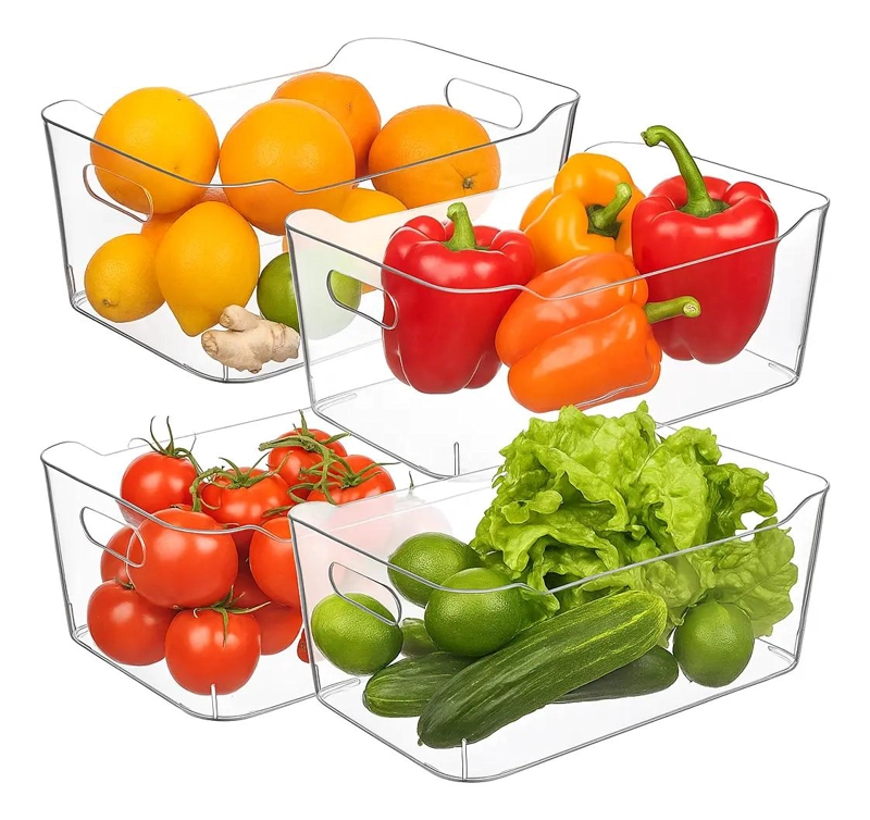 PACK DE 4 CONTENEDORES ACRILICOS PARA ORGANIZAR ALIMENTOS - 1