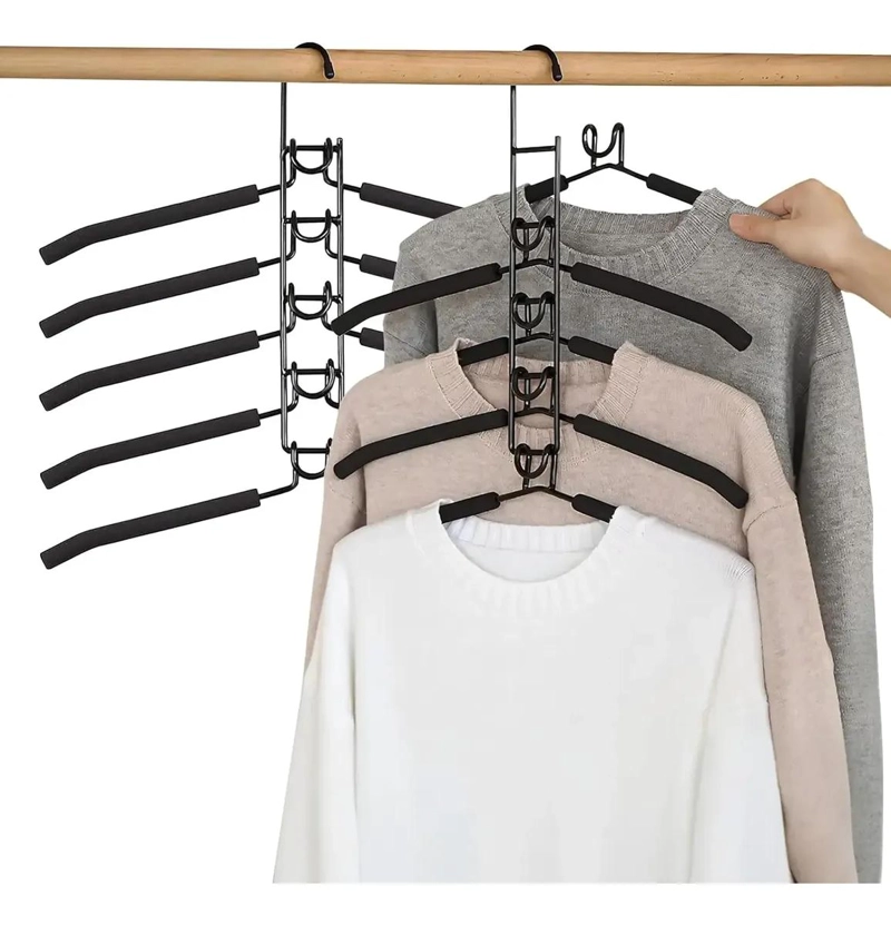 COLGADORES ANTIDESLIZANTES PARA ROPA PACK DE 2 - 1