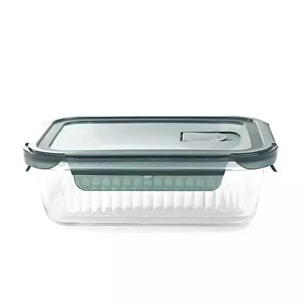 SET DE RECIPIENTES HERME TICOS DE VIDRIO PARA ALIMENTOS 1520ML - 8