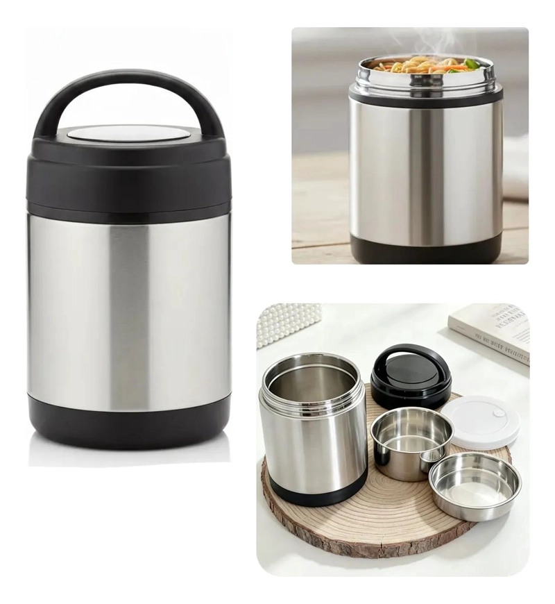 CONTENEDOR TE RMICO 1.2L ACERO INOXIDABLE CON RECIPIENTES INTERIORES - 1