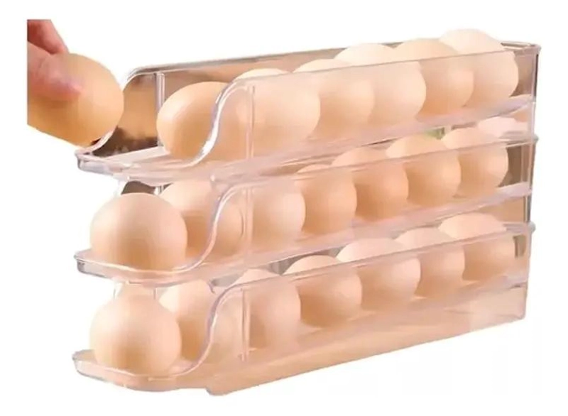 PACK DE 2 ORGANIZADORES PARA HUEVOS CON CAPACIDAD PARA 21 UNIDADES - 1
