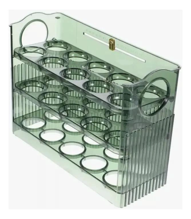 CONTENEDOR APILABLE PARA 30 HUEVOS EN REFRIGERADOR - 1