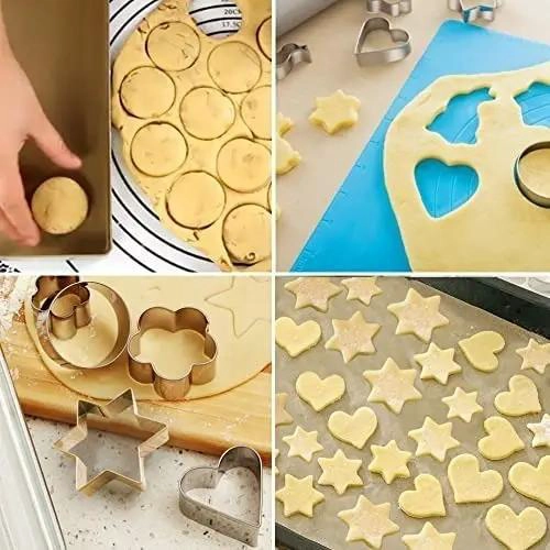 SET DE 12 CORTADORES METALICOS PARA GALLETAS CON FORMAS VARIADAS - 2