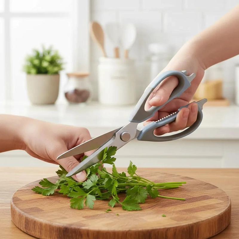 TIJERAS MULTIUSO DE COCINA CON DISEÑO ERGONOMICO - 2
