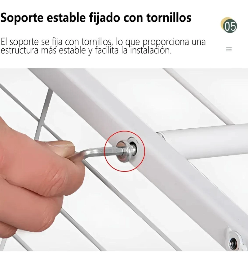 SOPORTE METALICO VERTICAL PARA 6 MACETAS EN JARDIN O BALCON - 3