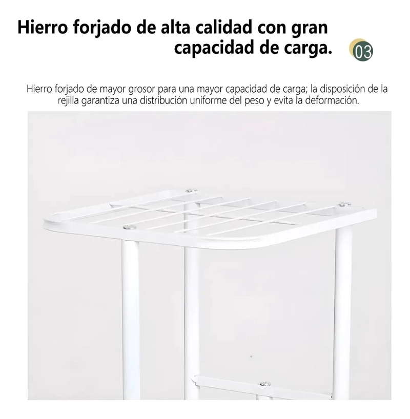 SOPORTE METALICO VERTICAL PARA 6 MACETAS EN JARDIN O BALCON - 6