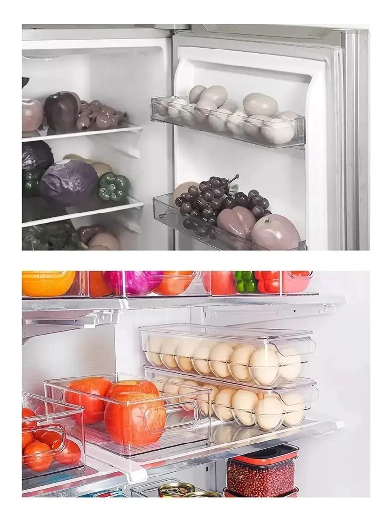 BANDEJA ORGANIZADOR REFRIGERADO PARA HUEVOS CON TAPA - 3