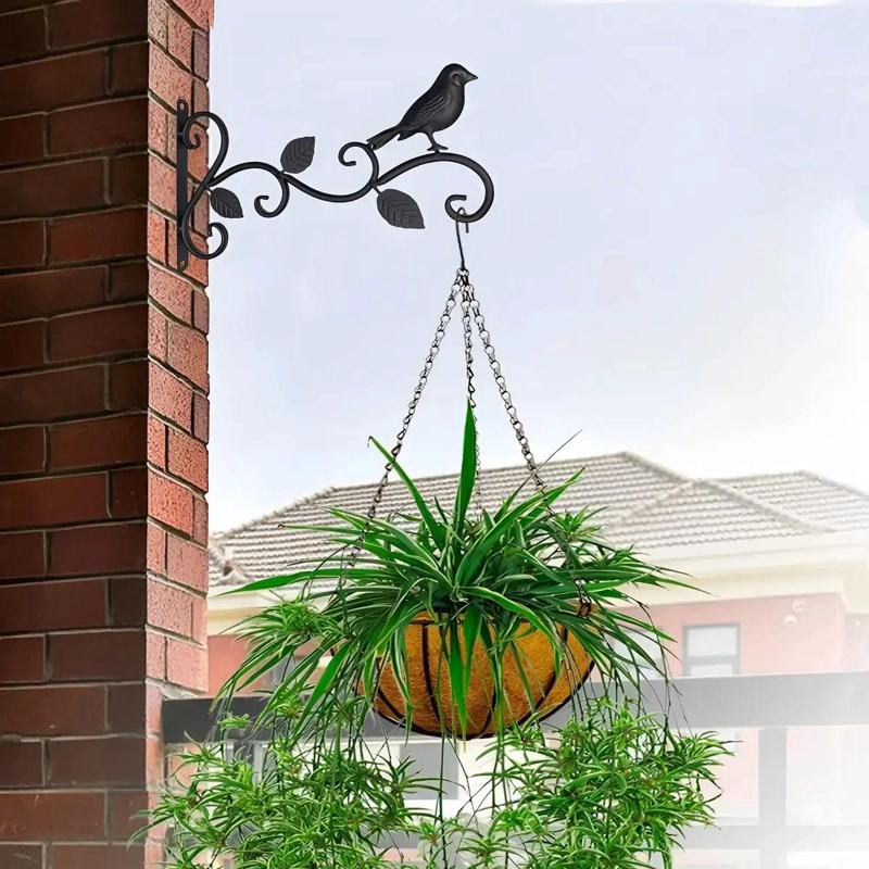 SOPORTE COLGANTE DE HIERRO PARA MACETAS Y DECORACIONES - 10