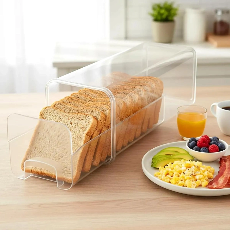 PACK DE 2 ORGANIZADORES HERME TICOS PARA PAN CON BANDEJA EXTRAIBLE - 4
