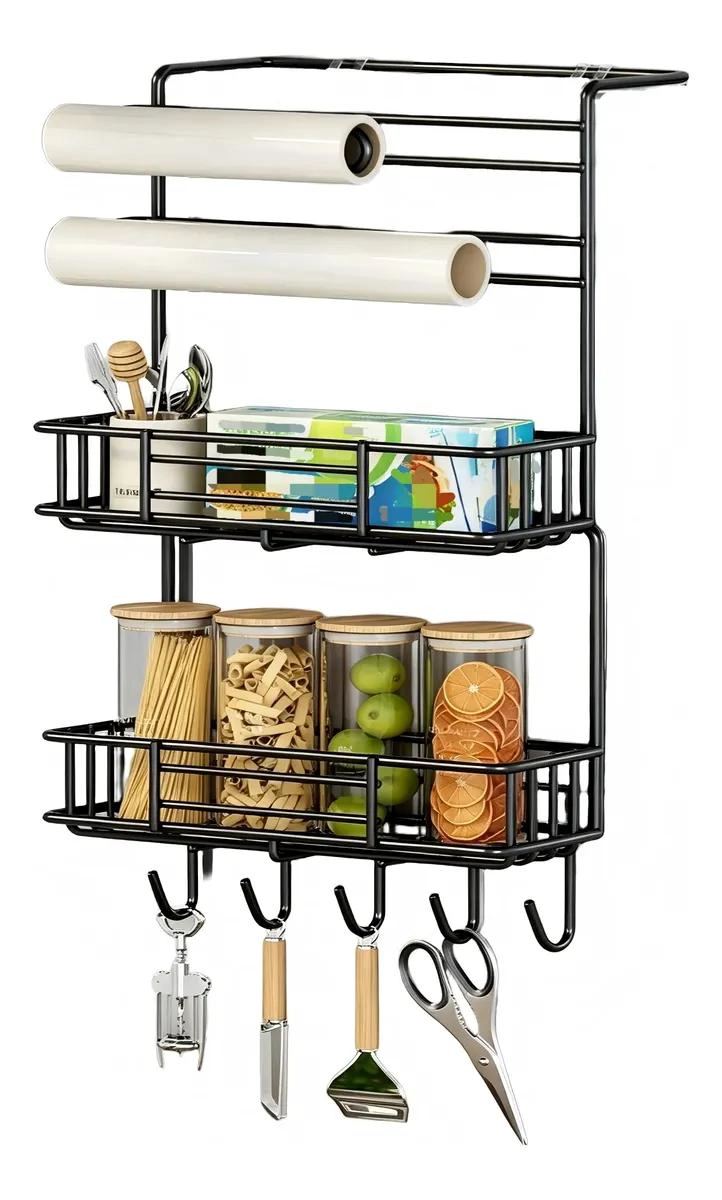 ORGANIZADOR COLGANTE PARA COCINA Y NEVERA CON GANCHOS - 1