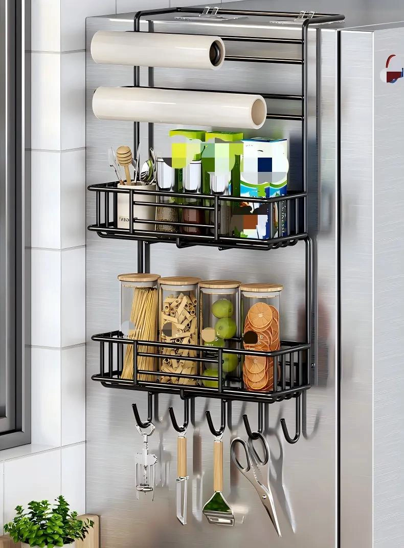 ORGANIZADOR COLGANTE PARA COCINA Y NEVERA CON GANCHOS - 6