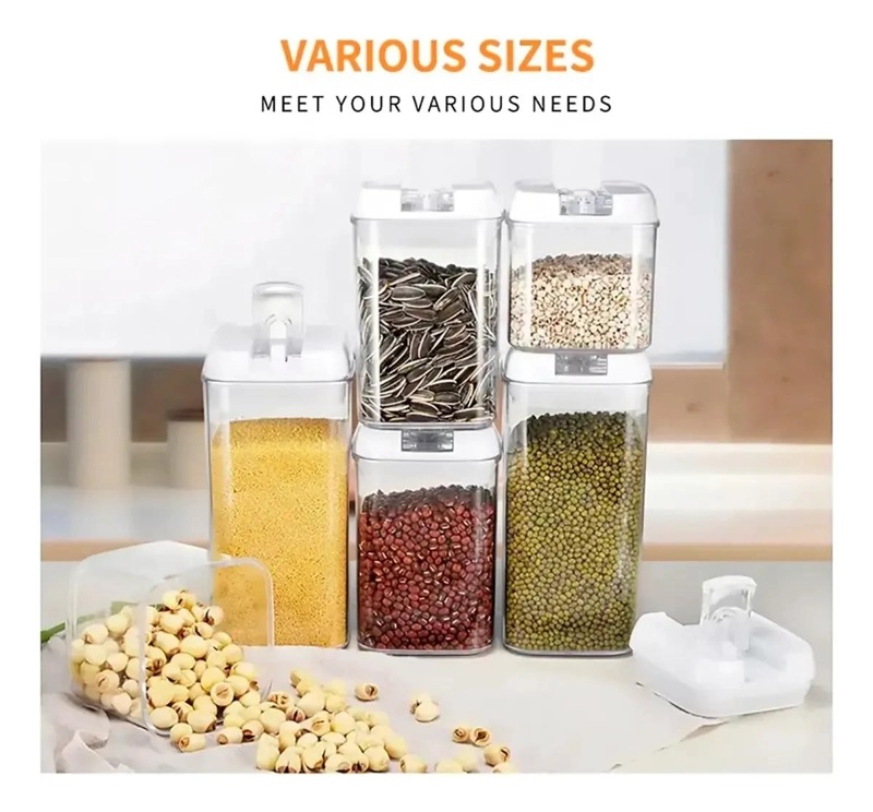 SET DE CONTENEDORES HERME TICOS PARA ALIMENTOS EN COCINA - 7