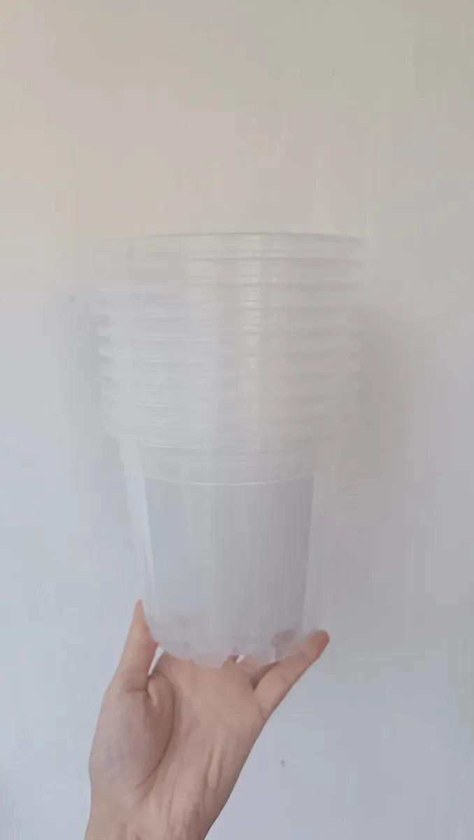 MACETEROS TRANSPARENTES PARA OBSERVACION DE RAICES 5 UNIDADES - 5