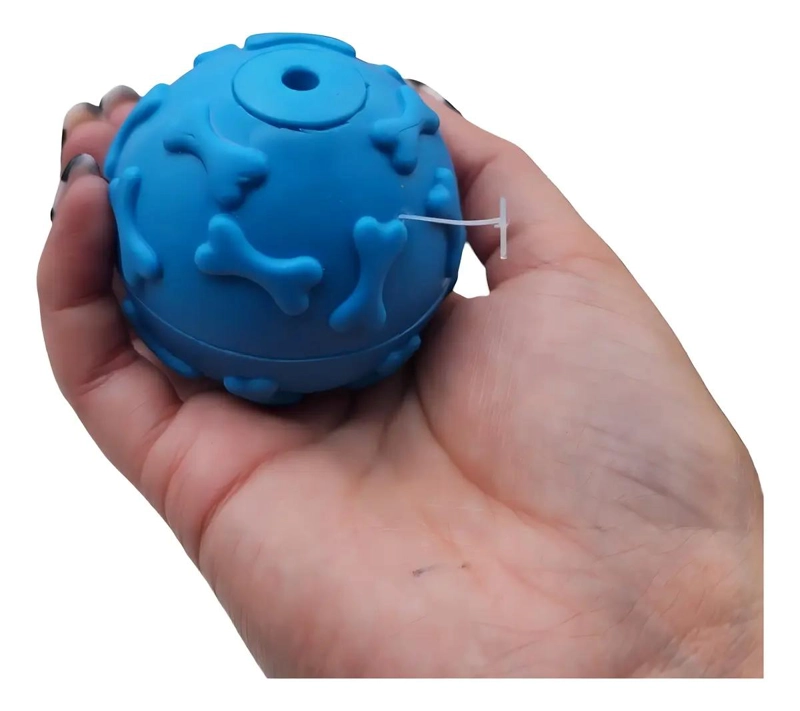 PELOTA RESISTENTE PARA PERROS DE COLOR AZUL - 2