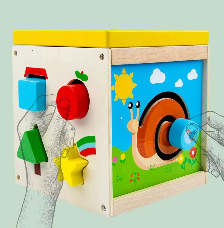 CAJA MONTESSORI MULTICOLOR CON CUENTAS EDUCATIVAS PARA NIÑOS - 6