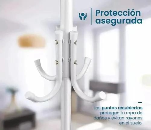 COLGADOR PERCHERO TRIPO DE METAL PARA ROPA Y ACCESORIOS - 4