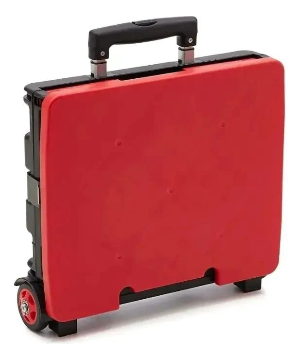 CARRITO PLEGABLE ORGANIZADOR DE PLASTICO CON RUEDAS - 4