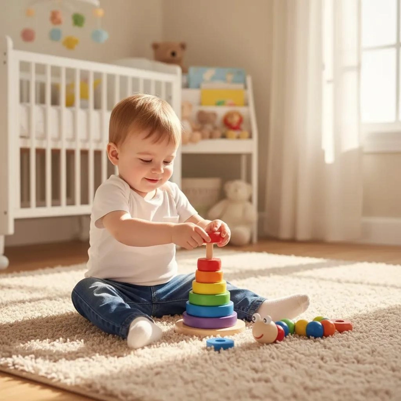 SET DIDACTICO DE MADERA 10 PIEZAS PARA APRENDIZAJE INFANTIL - 2