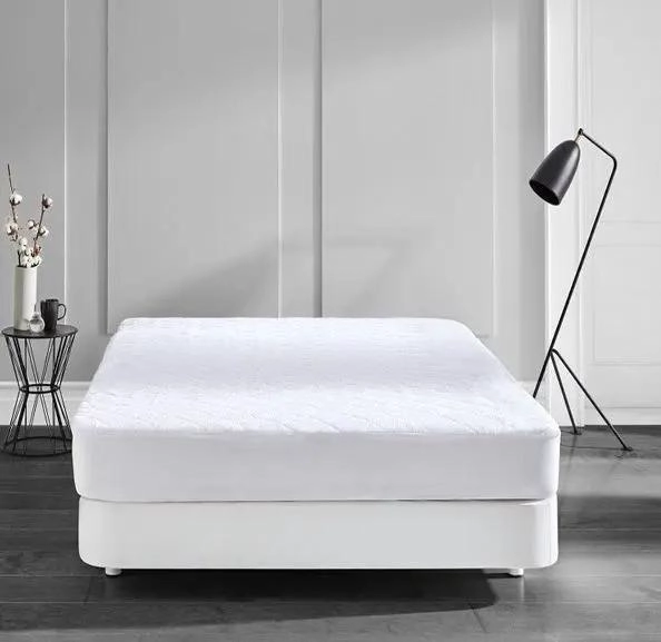 CUBRE COLCHON IMPERMEABLE PARA 1 PLAZA CON FALDON AJUSTABLE - 1