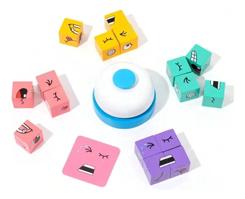 CUBO DIDACTICO DE PUZLE PARA APRENDER EMOCIONES - 1