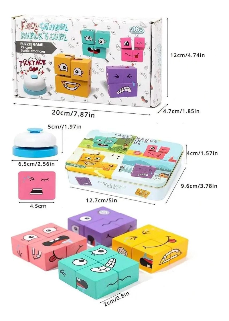 CUBO DIDACTICO DE PUZLE PARA APRENDER EMOCIONES - 3