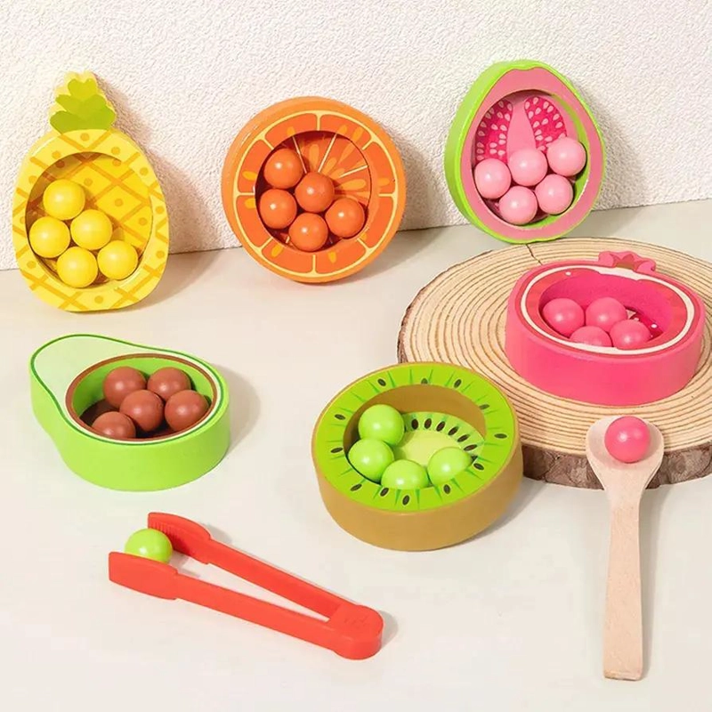KIT DE JUGUETES DIDACTICOS DE MADERA PARA EL APRENDIZAJE INFANTIL - 2