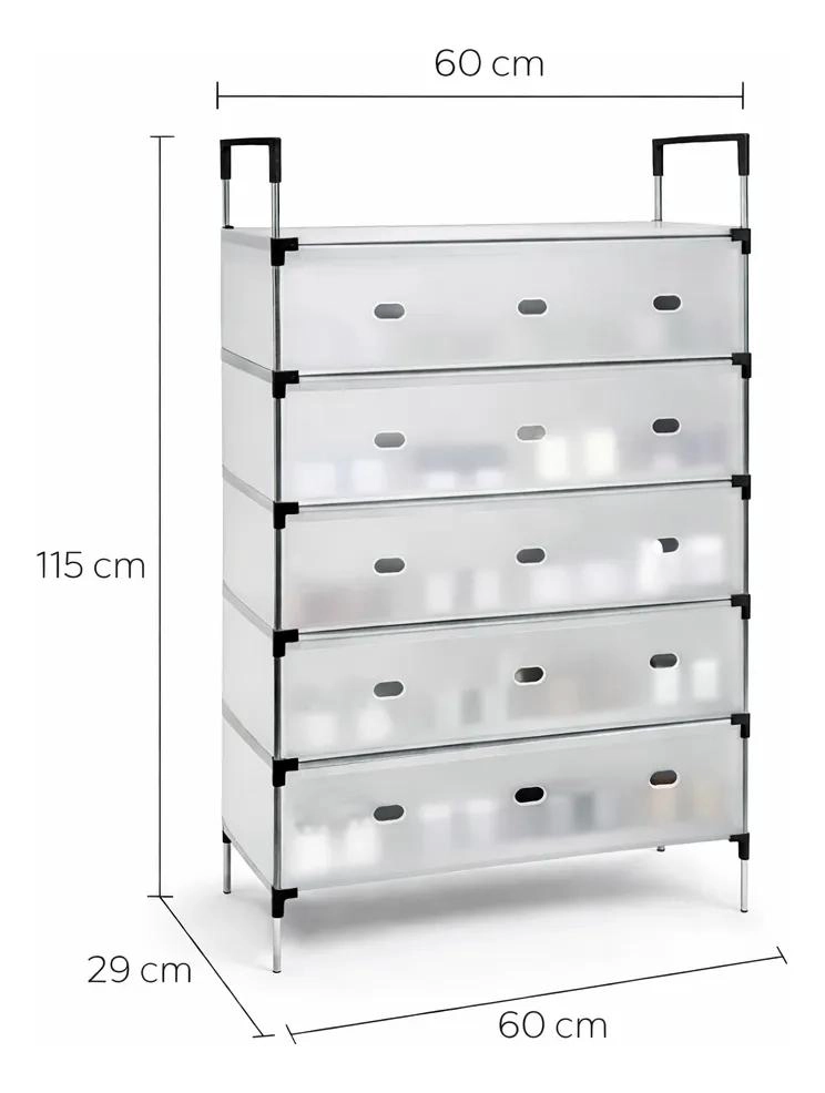 ZAPATERO ORGANIZADOR MULTIFUNCIONAL DE 5 NIVELES PARA CALZADO - 5