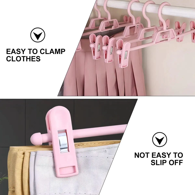 PACK DE 5 COLGADORES ANTIDESLIZANTES PARA PANTALONES CON GANCHO GIRATORIO - 3