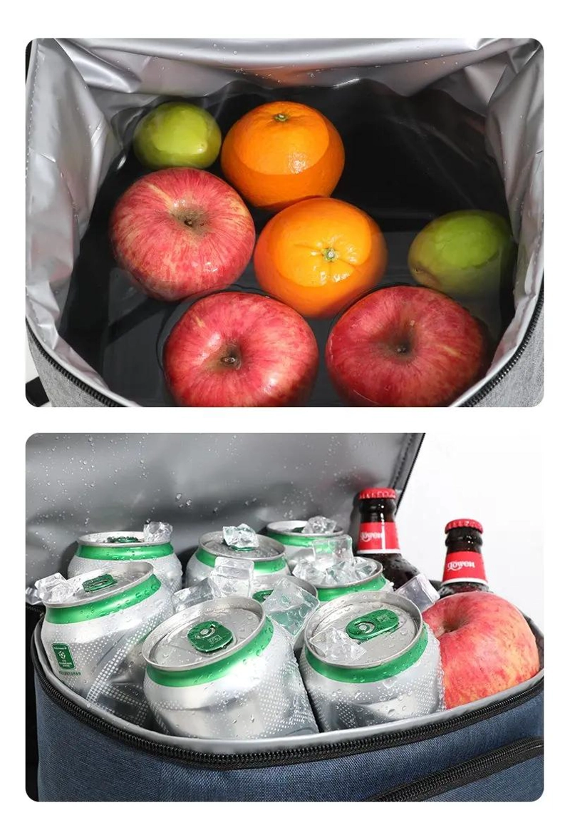 MOCHILA HIELERA IMPERMEABLE DE GRAN CAPACIDAD PARA 40 LATAS - 4