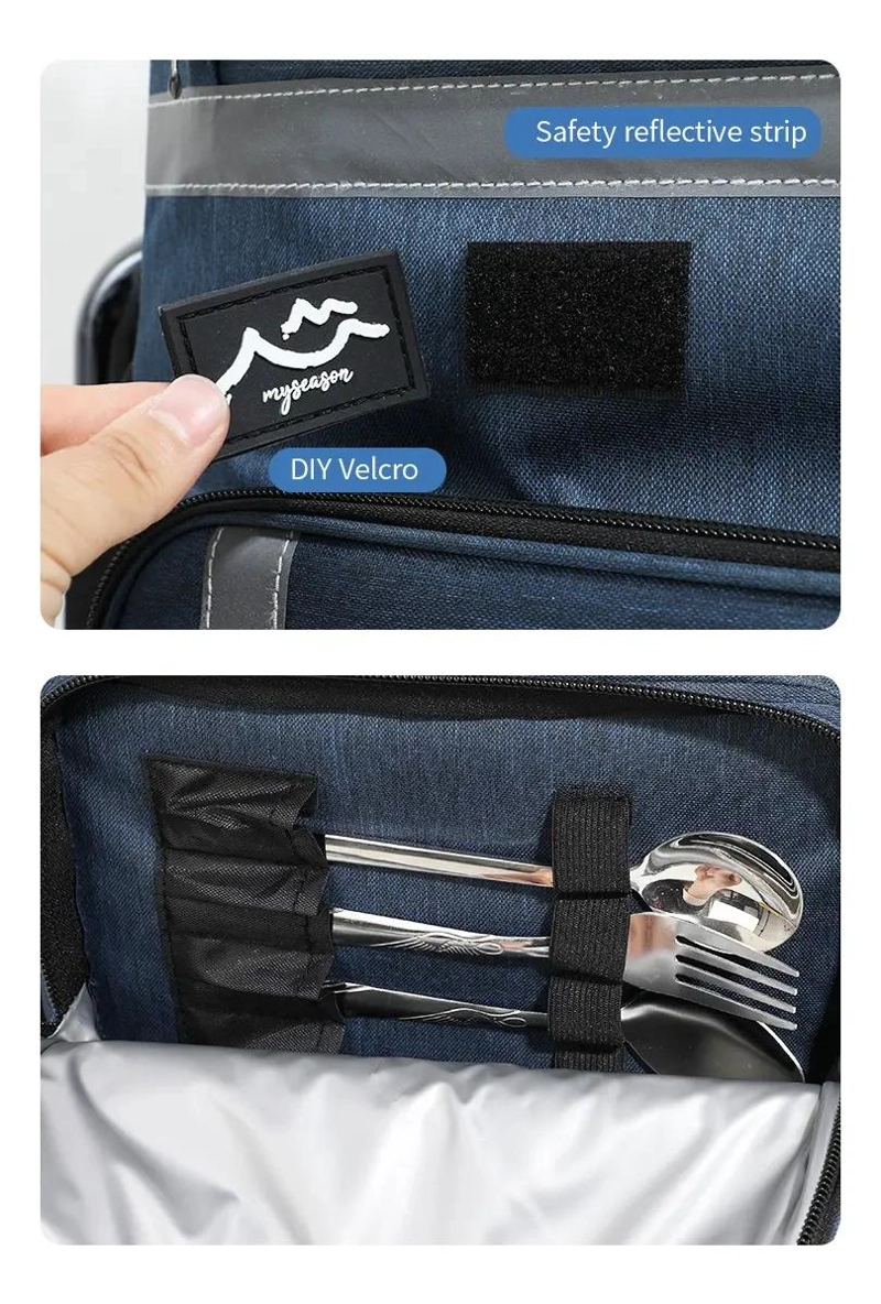 MOCHILA HIELERA IMPERMEABLE DE GRAN CAPACIDAD PARA 40 LATAS - 8