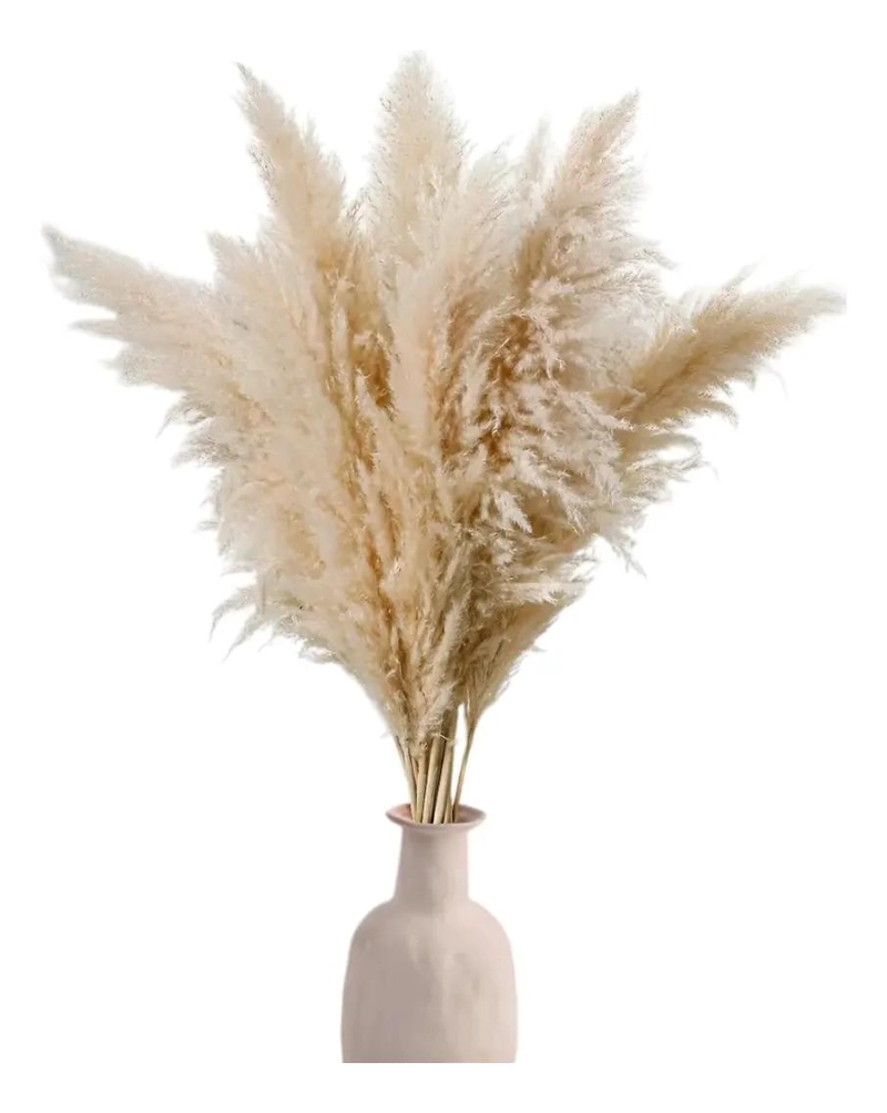 COLA DE ZORRO DECORATIVA PARA BODAS Y HOGAR 120 CM 6 UNIDADES - 2