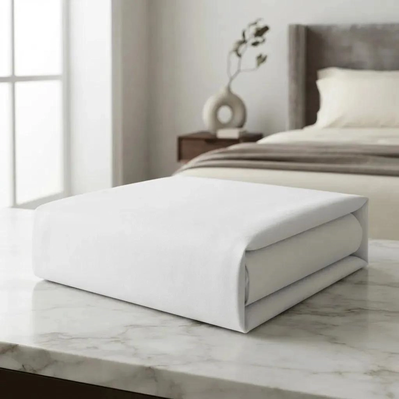 CUBRE COLCHON IMPERMEABLE 1 PLAZA COLOR BLANCO - 2