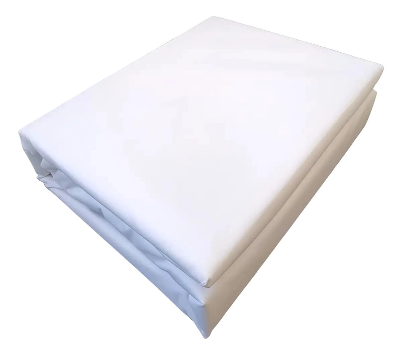 CUBRE COLCHON IMPERMEABLE 1 PLAZA COLOR BLANCO - 3