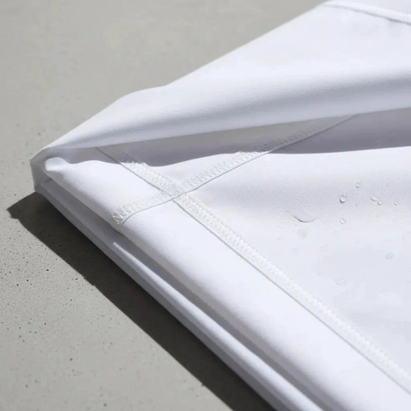CUBRE COLCHON IMPERMEABLE 1 PLAZA COLOR BLANCO - 9