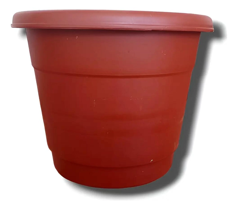 MACETERO GRANDE DE PLASTICO DURO PARA JARDIN Y DECORACION - 1