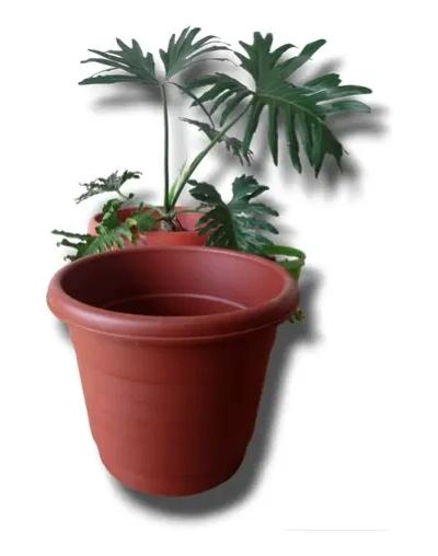 MACETERO GRANDE DE PLASTICO DURO PARA JARDIN Y DECORACION - 3