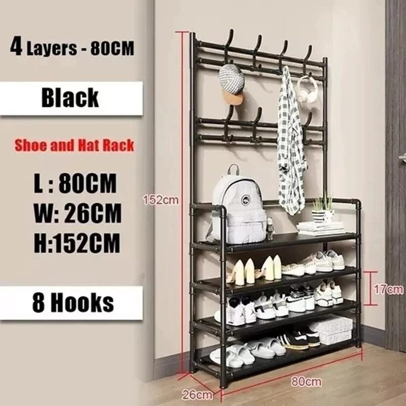 ORGANIZADOR COLGADOR DE ZAPATOS Y ROPA 4 NIVELES 80CM - 2