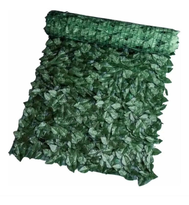 SET DE 2 MALLAS DECORATIVAS DE HOJAS ARTIFICIALES PARA PRIVACIDAD 1X3 METROS - 3