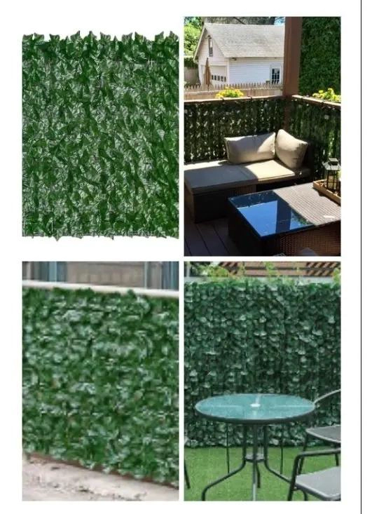 SET DE 2 MALLAS DECORATIVAS DE HOJAS ARTIFICIALES PARA PRIVACIDAD 1X3 METROS - 6