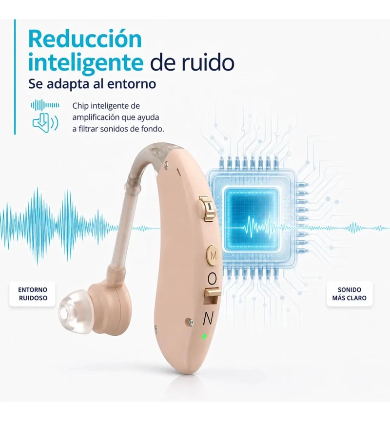 AUDIFONO AMPLIFICADOR DIGITAL RECARGABLE PARA SORDERA - 3