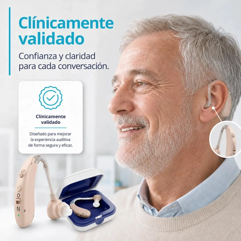 AUDIFONO AMPLIFICADOR DIGITAL RECARGABLE PARA SORDERA - 9