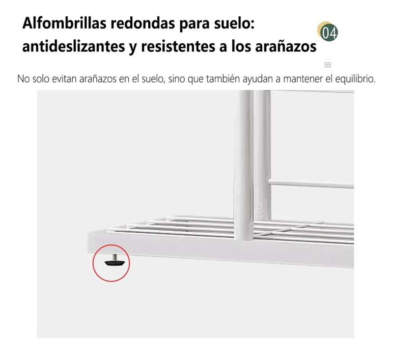 SOPORTE METALICO VERTICAL PARA 6 MACETAS EN JARDIN O BALCON - 5