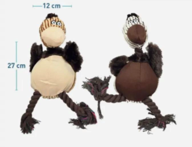 JUGUETE DE PELUCHE CONDOR PARA PERROS CON CUERDA RESISTENTE - 2