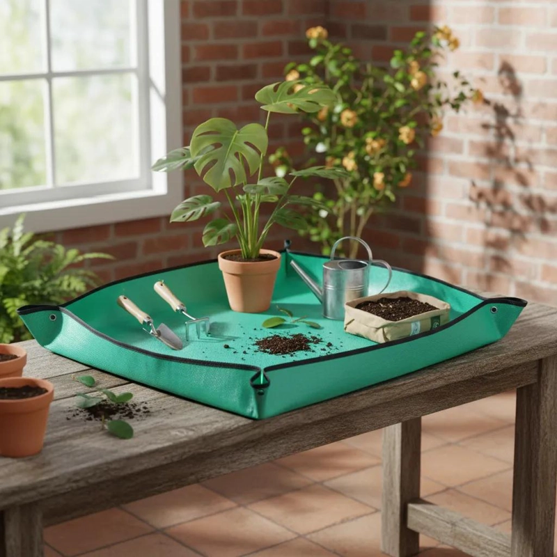 ALFOMBRA IMPERMEABLE MULTIUSO PARA JARDINERIA Y TRASPLANTE - 1