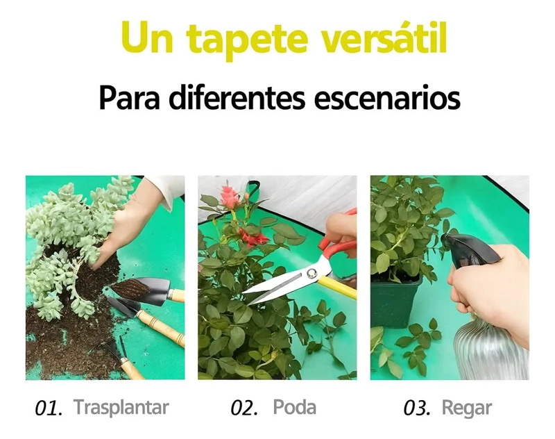 ALFOMBRA IMPERMEABLE MULTIUSO PARA JARDINERIA Y TRASPLANTE - 3
