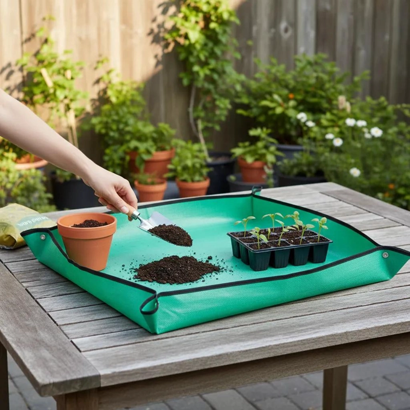 ALFOMBRA IMPERMEABLE MULTIUSO PARA JARDINERIA Y TRASPLANTE - 7