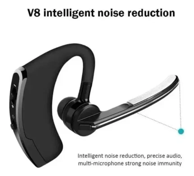 AURICULAR BLUETOOTH MONO INALAMBRICO CON MICROFONO Y GANCHO - 4